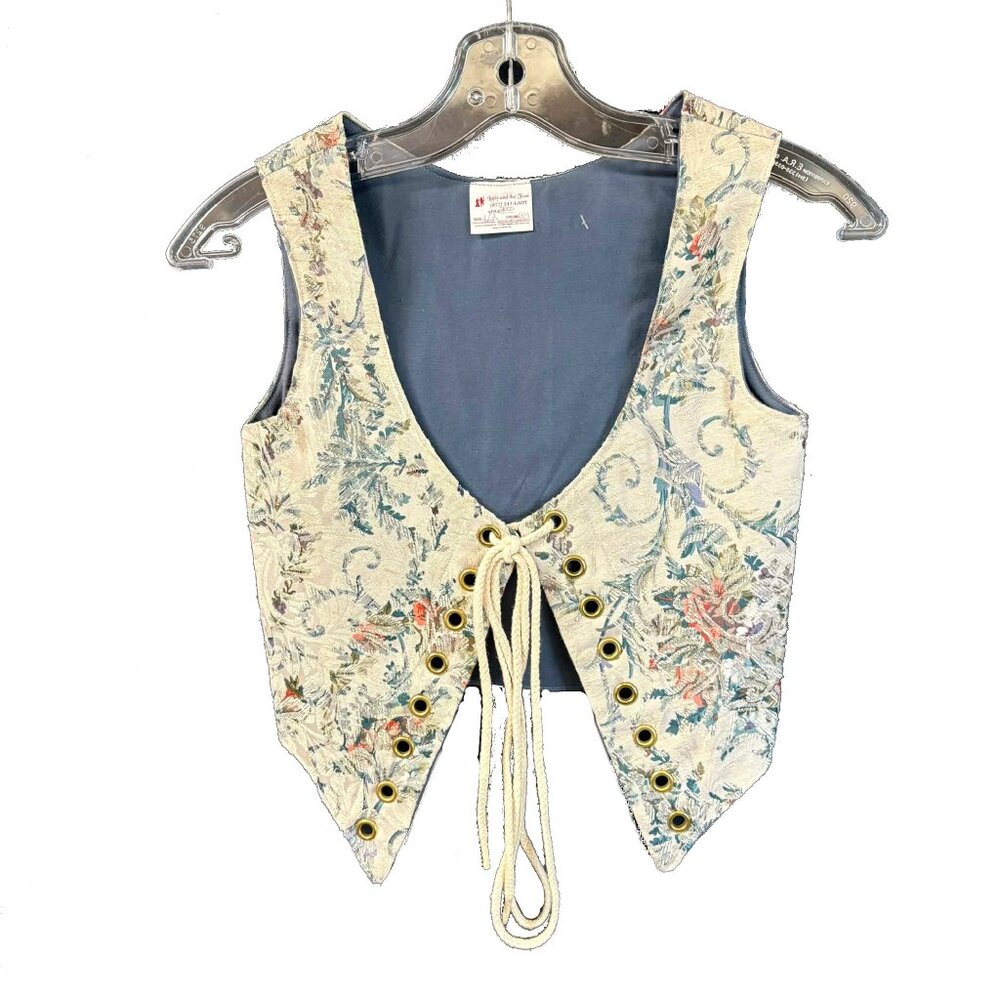 Renaissance Creme Bodice Reversible Boned New Approx Sz 1-2